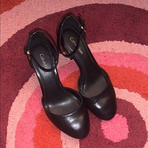 Vintage Calvin Klein Ankle Strap Heels size 6
